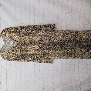 ODDY Leopard Print Jumpsuit Pockets Plus Size Womens 2XL NWT